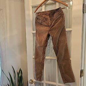 Free People Brown Corduroy Pants Actual Waist 30" Inseam 24½"